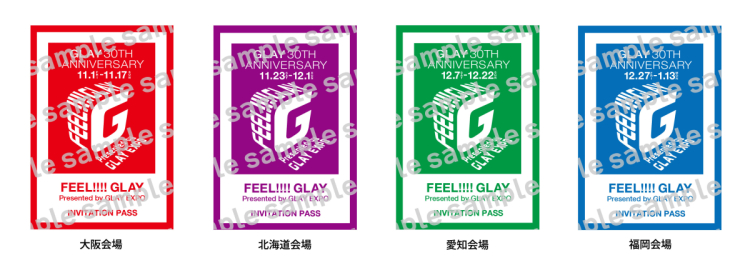 「FEEL!!!! GLAY Information on PARCO Members Novelty