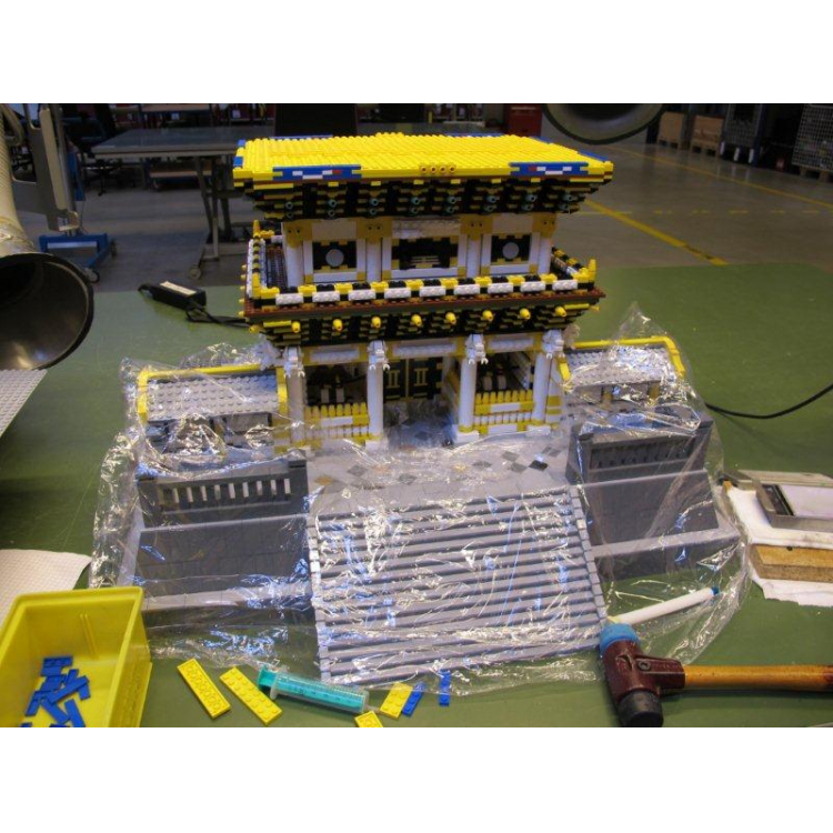 World Heritage model production process made with Lego® Block