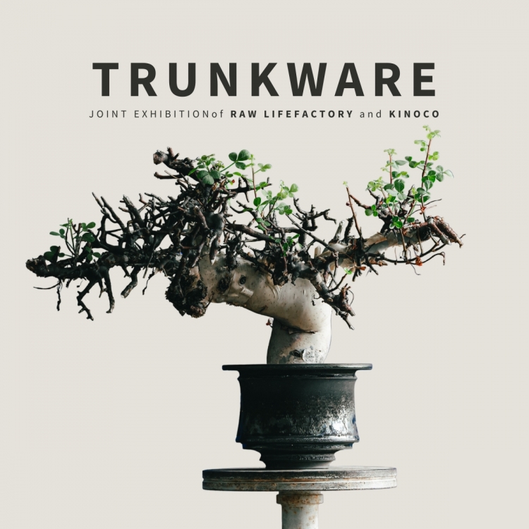 Exhibition and sale of RawLifeFactory flowerpots and TRUNKWARE works